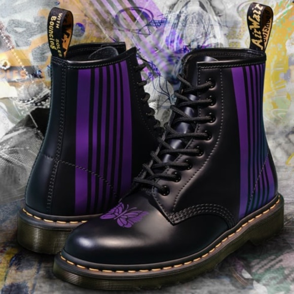 🦋Needles x Dr. Martens Limited Edition 1460 Boots - Picture 2 of 14